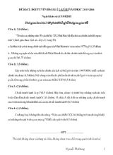Đề đội tuyển học sinh giỏi khối 12 lần 3 năm học 2015-2016 môn lịch sử